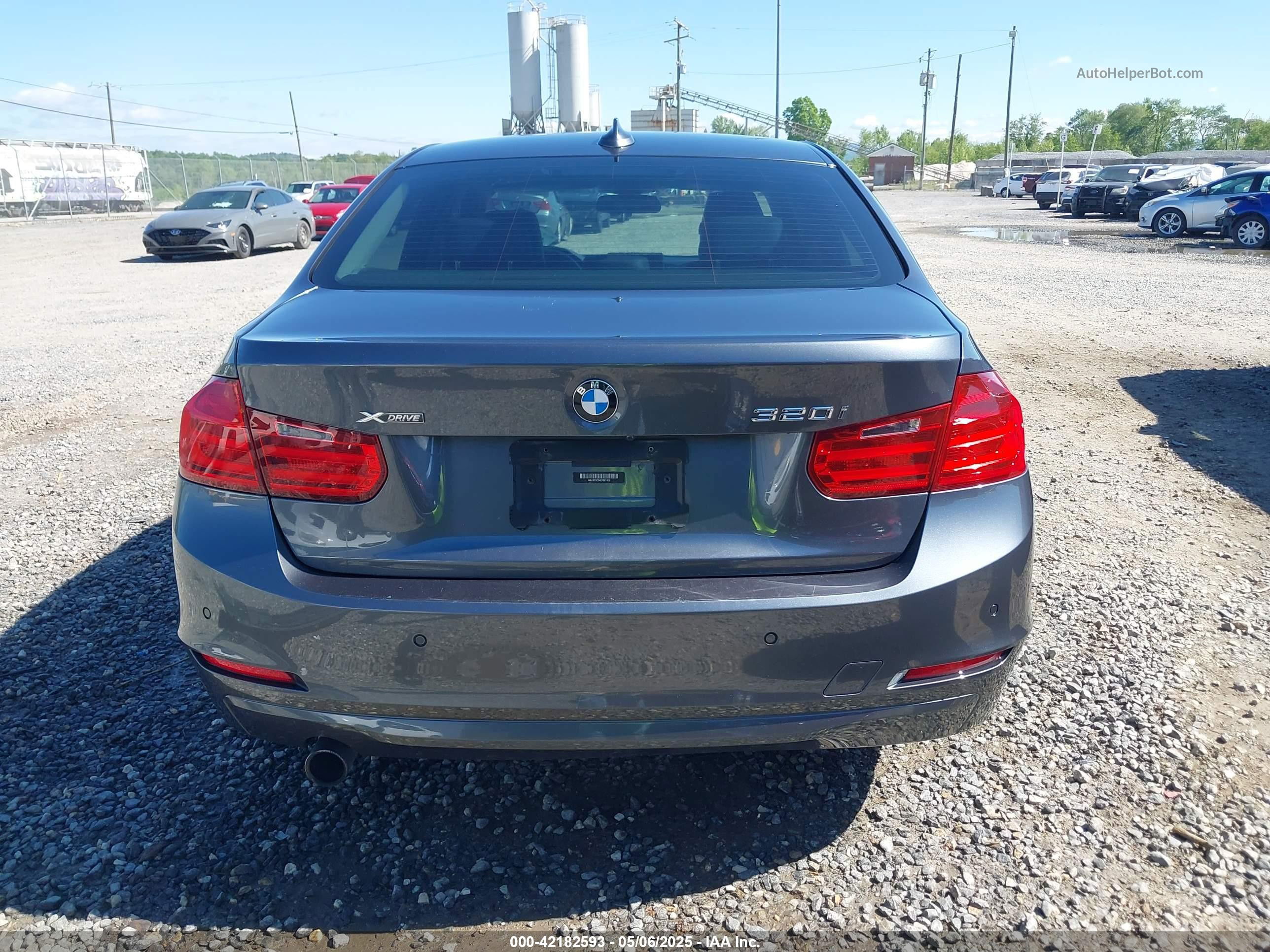 2014 Bmw 320i Xdrive Gray vin: WBA3C3C54EP661409