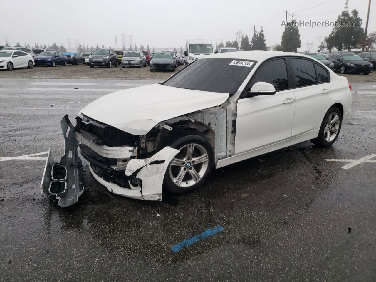 2014 Bmw 320 I Xdrive White vin: WBA3C3C55EP661211