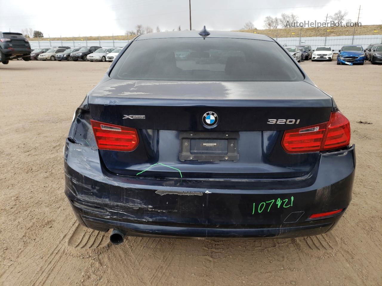 2015 Bmw 320 I Xdrive Blue vin: WBA3C3C55FK201125