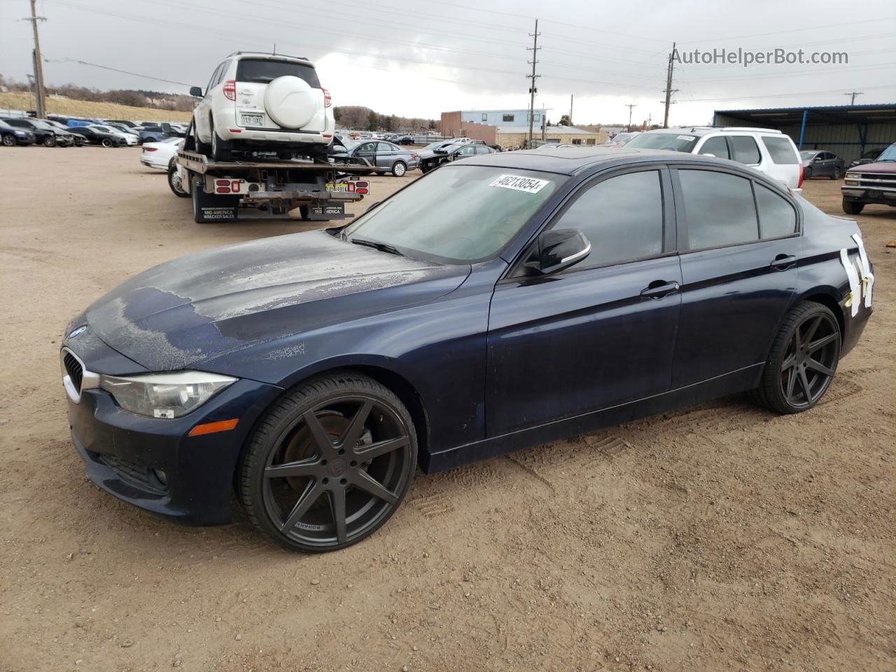 2015 Bmw 320 I Xdrive Blue vin: WBA3C3C55FK201125