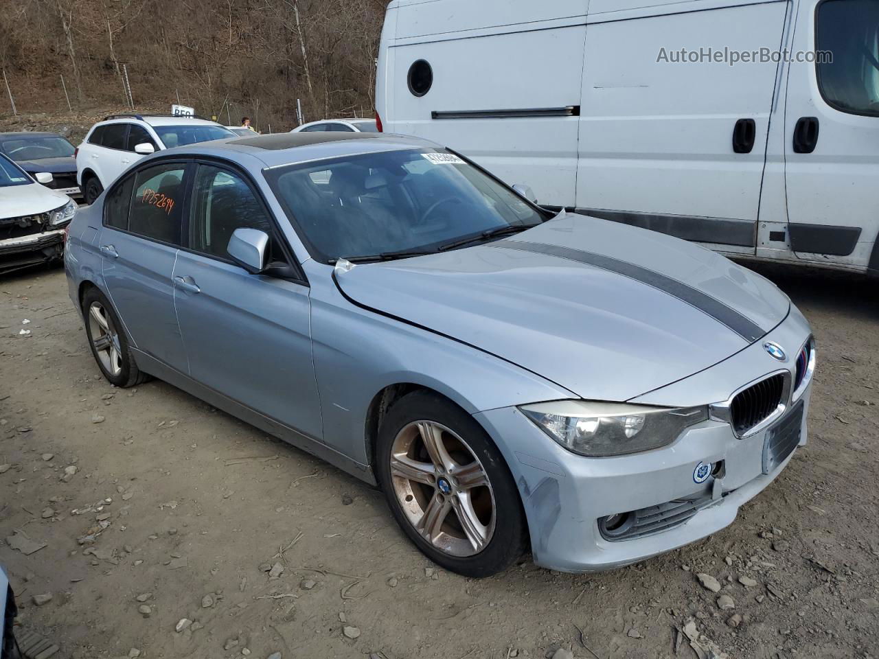 2013 Bmw 320 I Xdrive Silver vin: WBA3C3C56DF979911