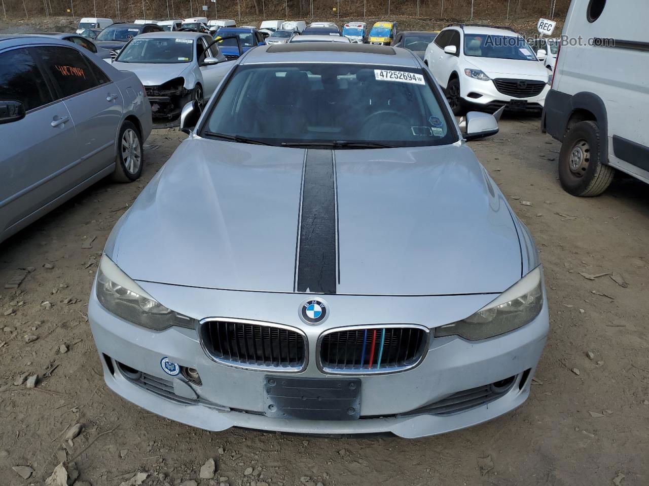 2013 Bmw 320 I Xdrive Silver vin: WBA3C3C56DF979911