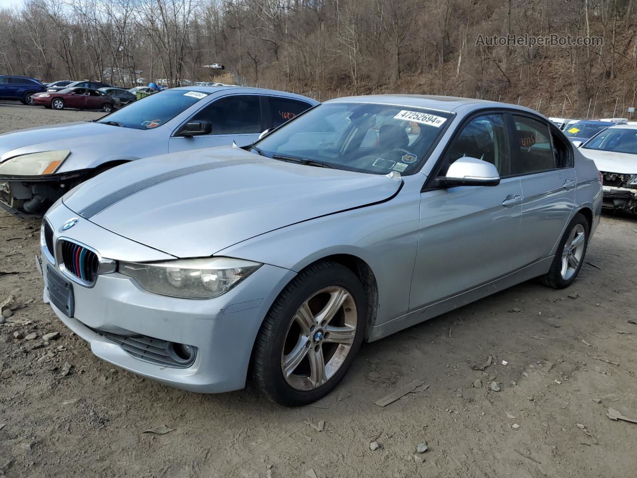 2013 Bmw 320 I Xdrive Silver vin: WBA3C3C56DF979911