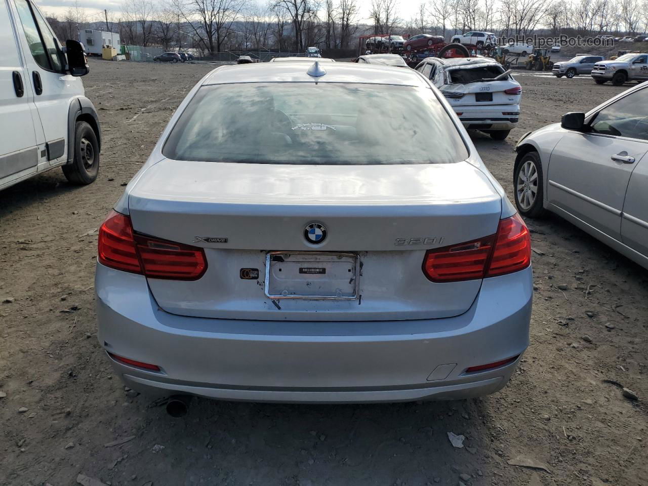 2013 Bmw 320 I Xdrive Silver vin: WBA3C3C56DF979911