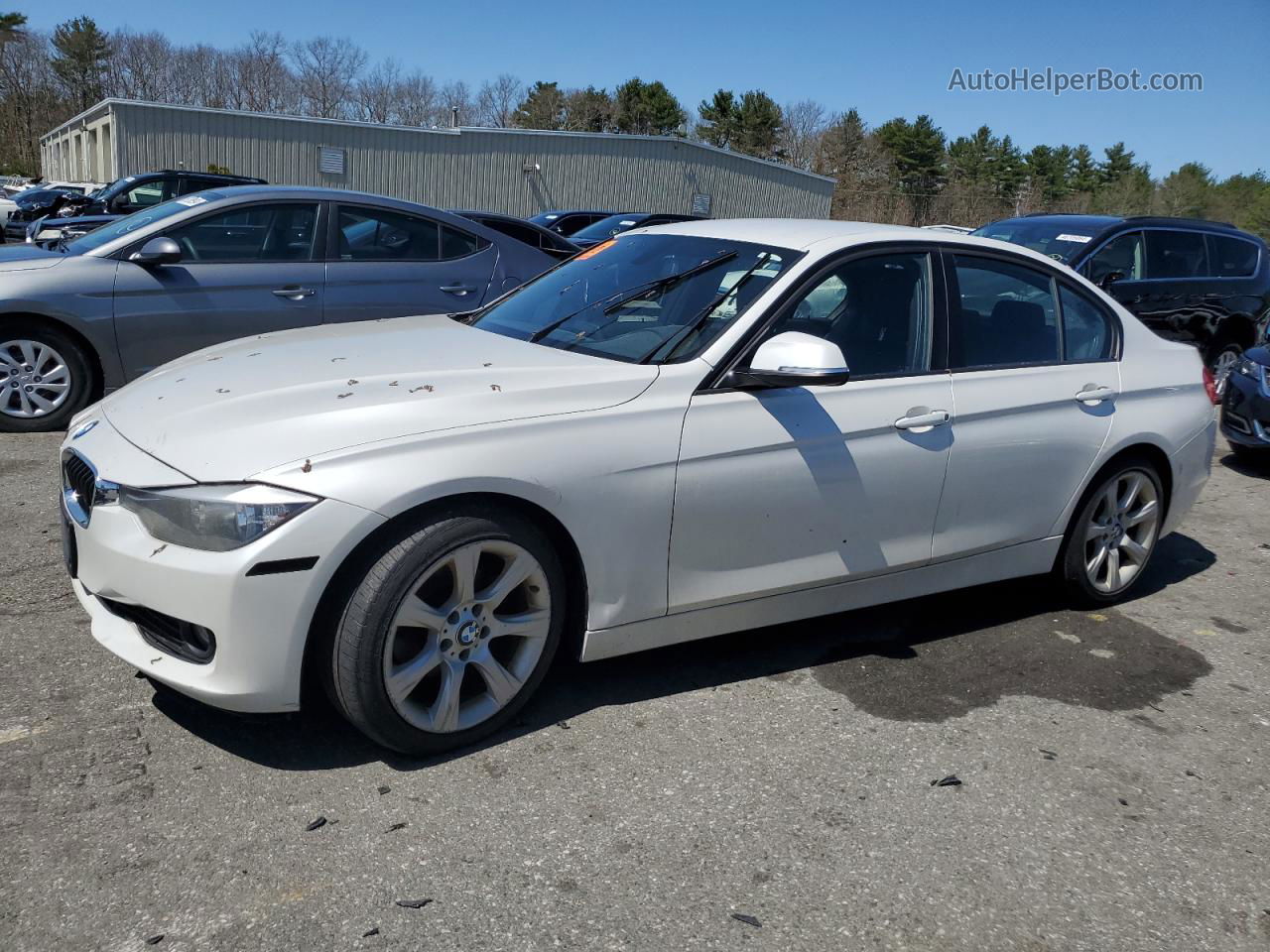 2013 Bmw 320 I Xdrive White vin: WBA3C3C56DF983120