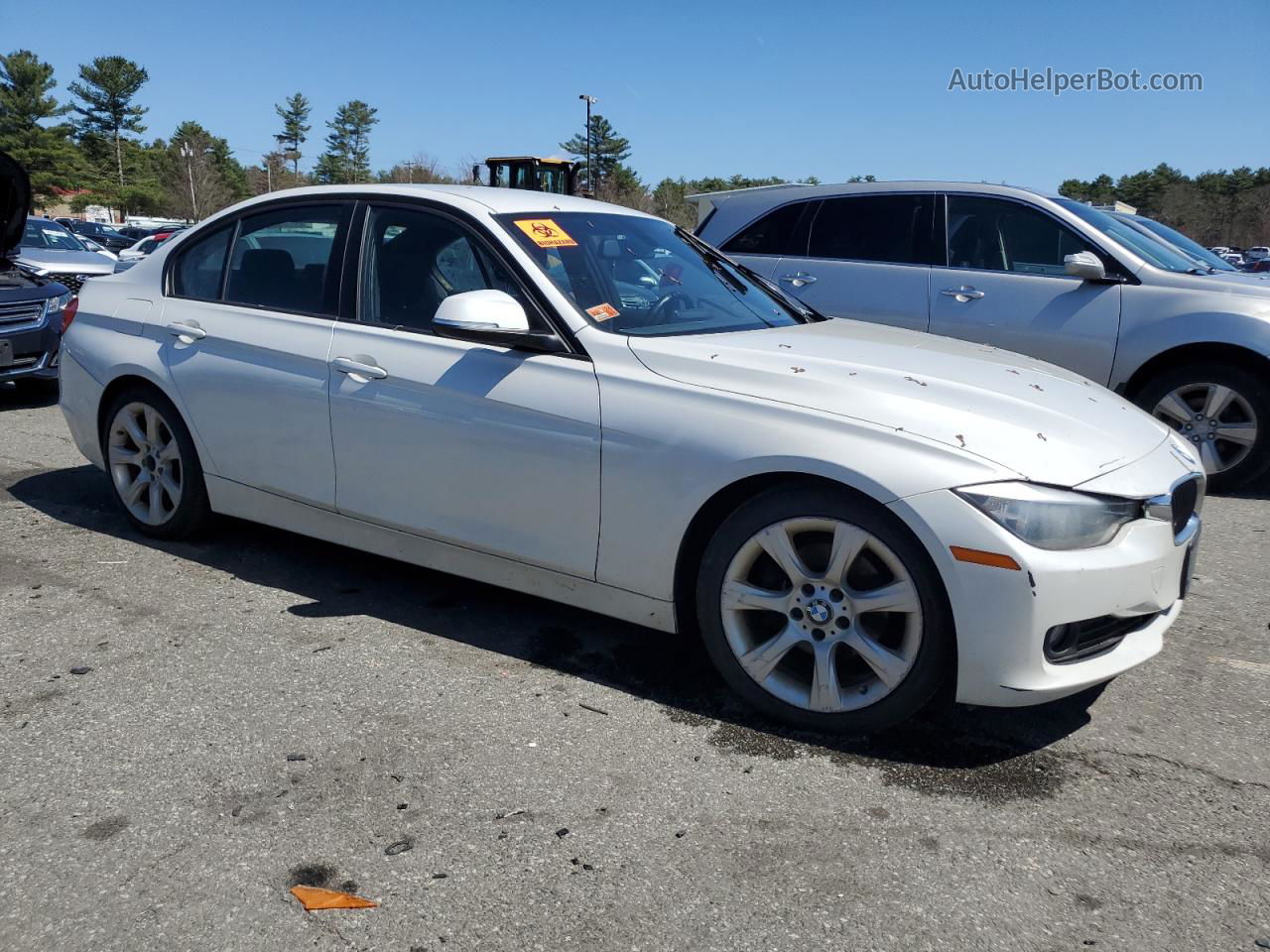 2013 Bmw 320 I Xdrive White vin: WBA3C3C56DF983120