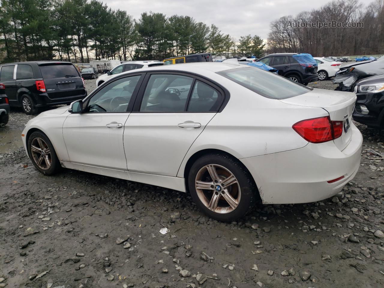 2014 Bmw 320 I Xdrive White vin: WBA3C3C56EF983233