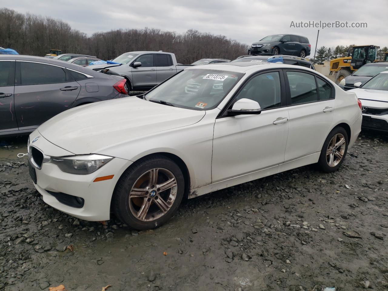 2014 Bmw 320 I Xdrive White vin: WBA3C3C56EF983233