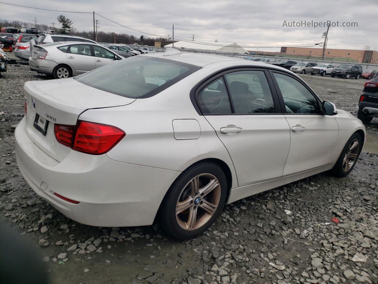 2014 Bmw 320 I Xdrive White vin: WBA3C3C56EF983233