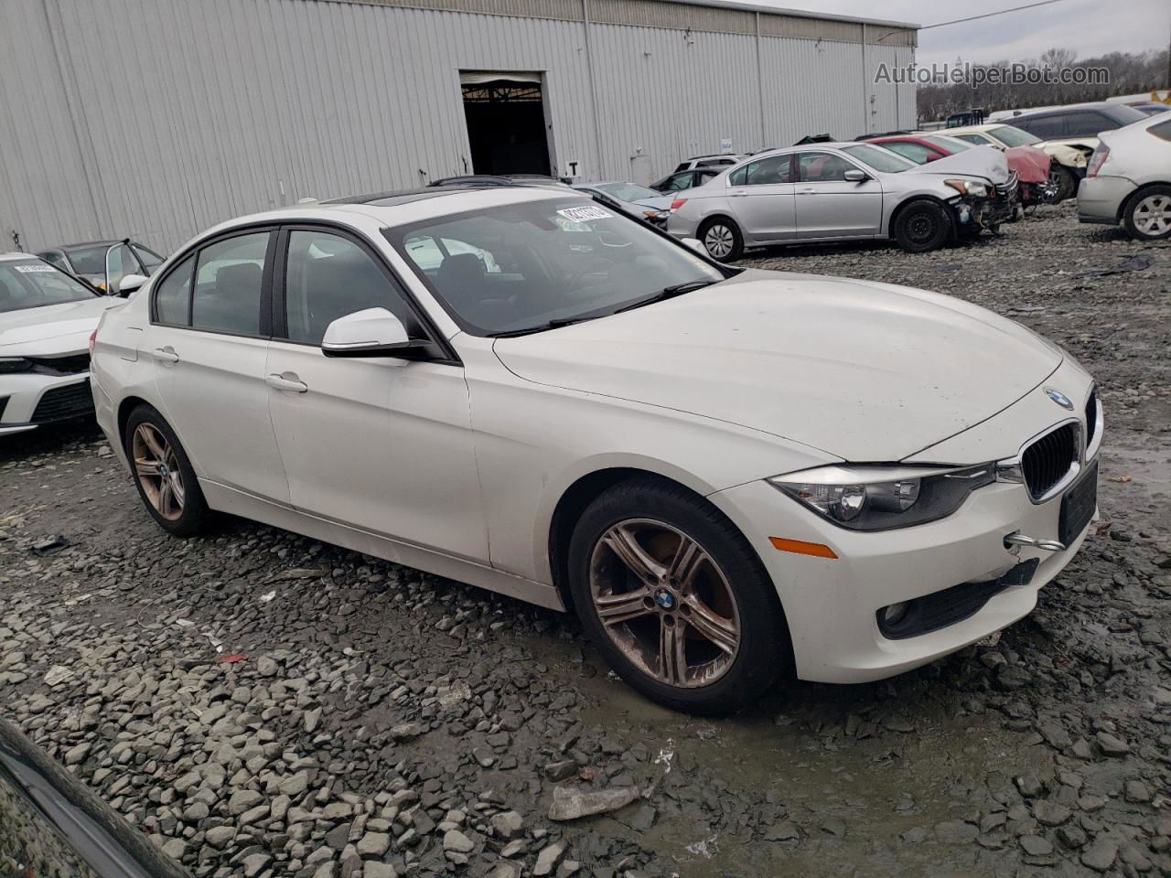 2014 Bmw 320 I Xdrive White vin: WBA3C3C56EF983233