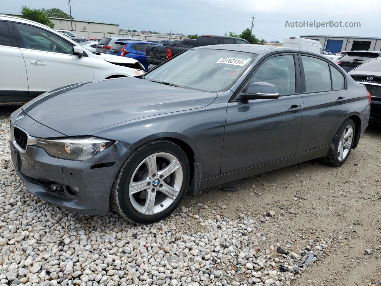 2014 Bmw 320 I Xdrive Gray vin: WBA3C3C56EP661170