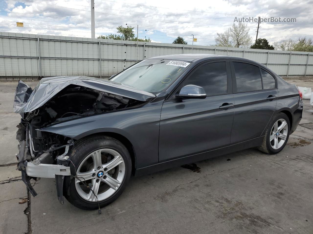 2015 Bmw 320 I Xdrive Charcoal vin: WBA3C3C56FP665057