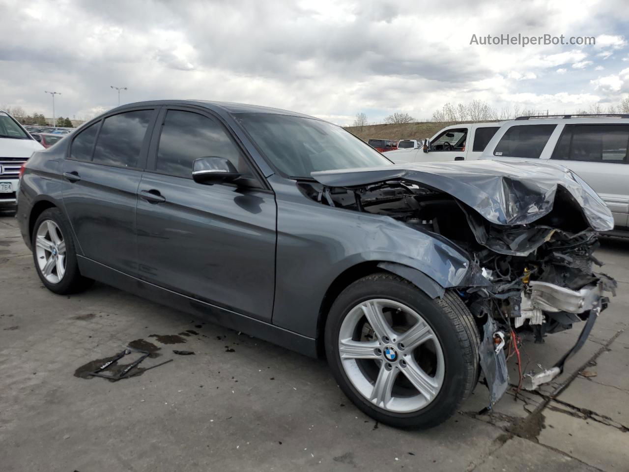 2015 Bmw 320 I Xdrive Угольный vin: WBA3C3C56FP665057