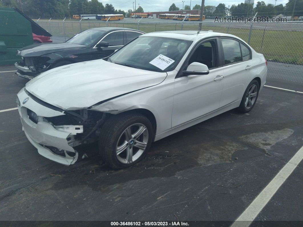 2015 Bmw 3 Series 320i Xdrive White vin: WBA3C3C57FP663415