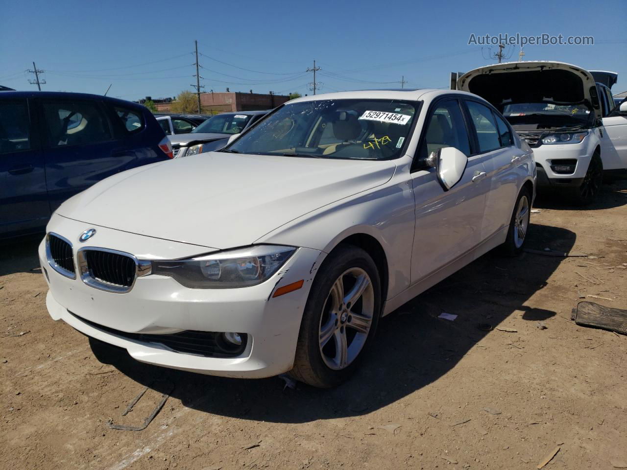 2013 Bmw 320 I Xdrive White vin: WBA3C3C58DF982616