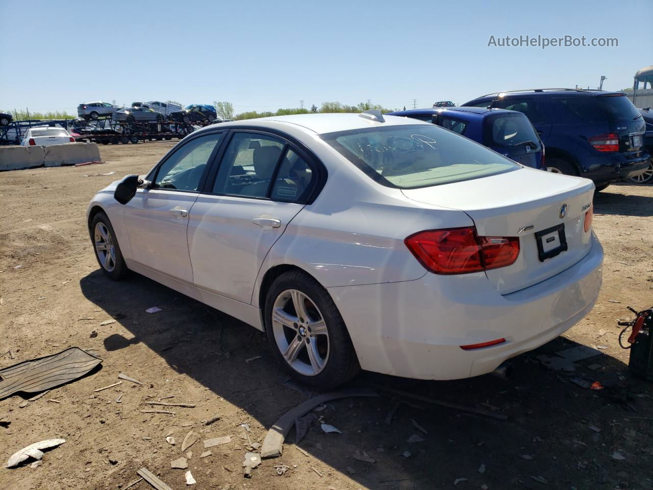 2013 Bmw 320 I Xdrive White vin: WBA3C3C58DF982616