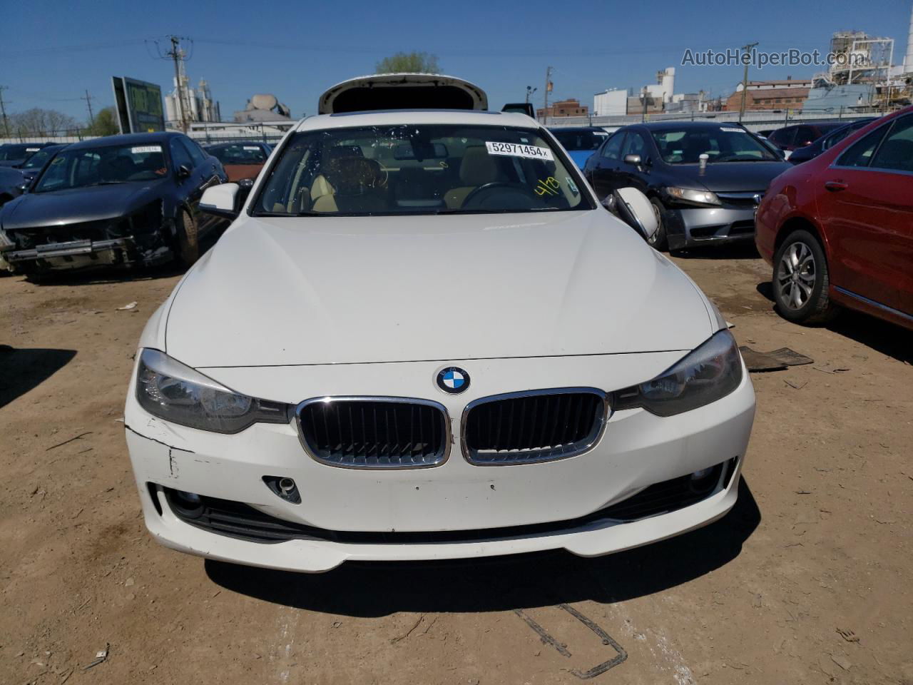 2013 Bmw 320 I Xdrive White vin: WBA3C3C58DF982616