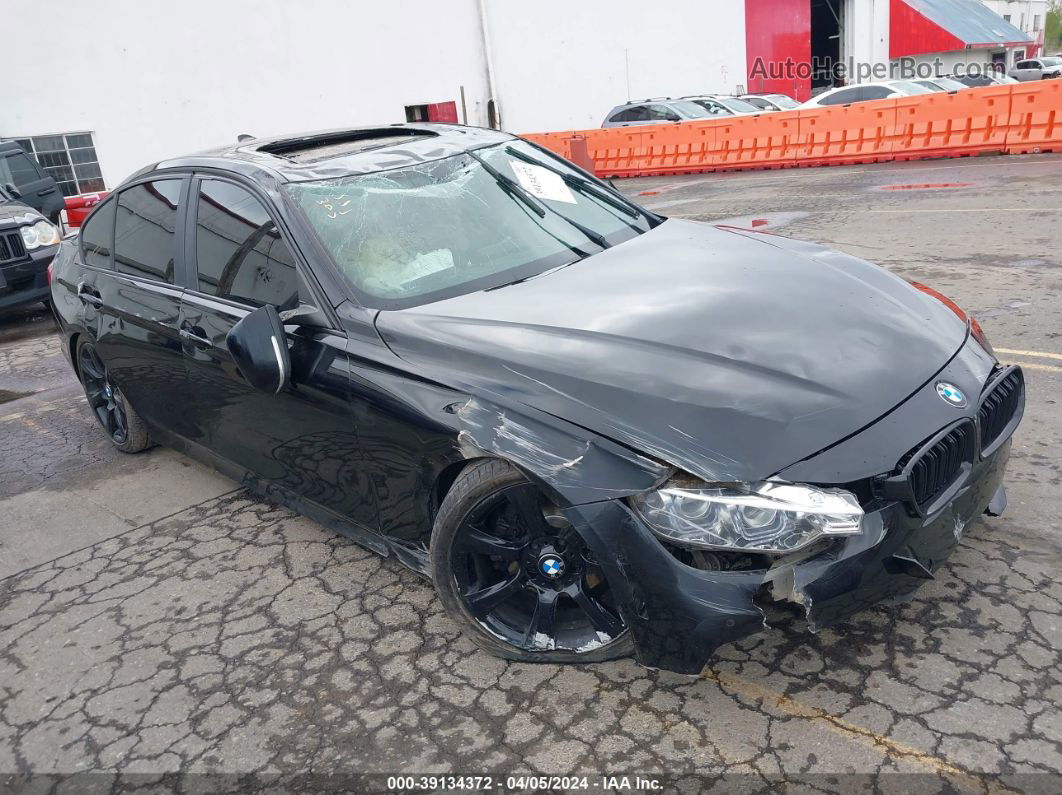 2015 Bmw 320i Xdrive Black vin: WBA3C3C58FP664220