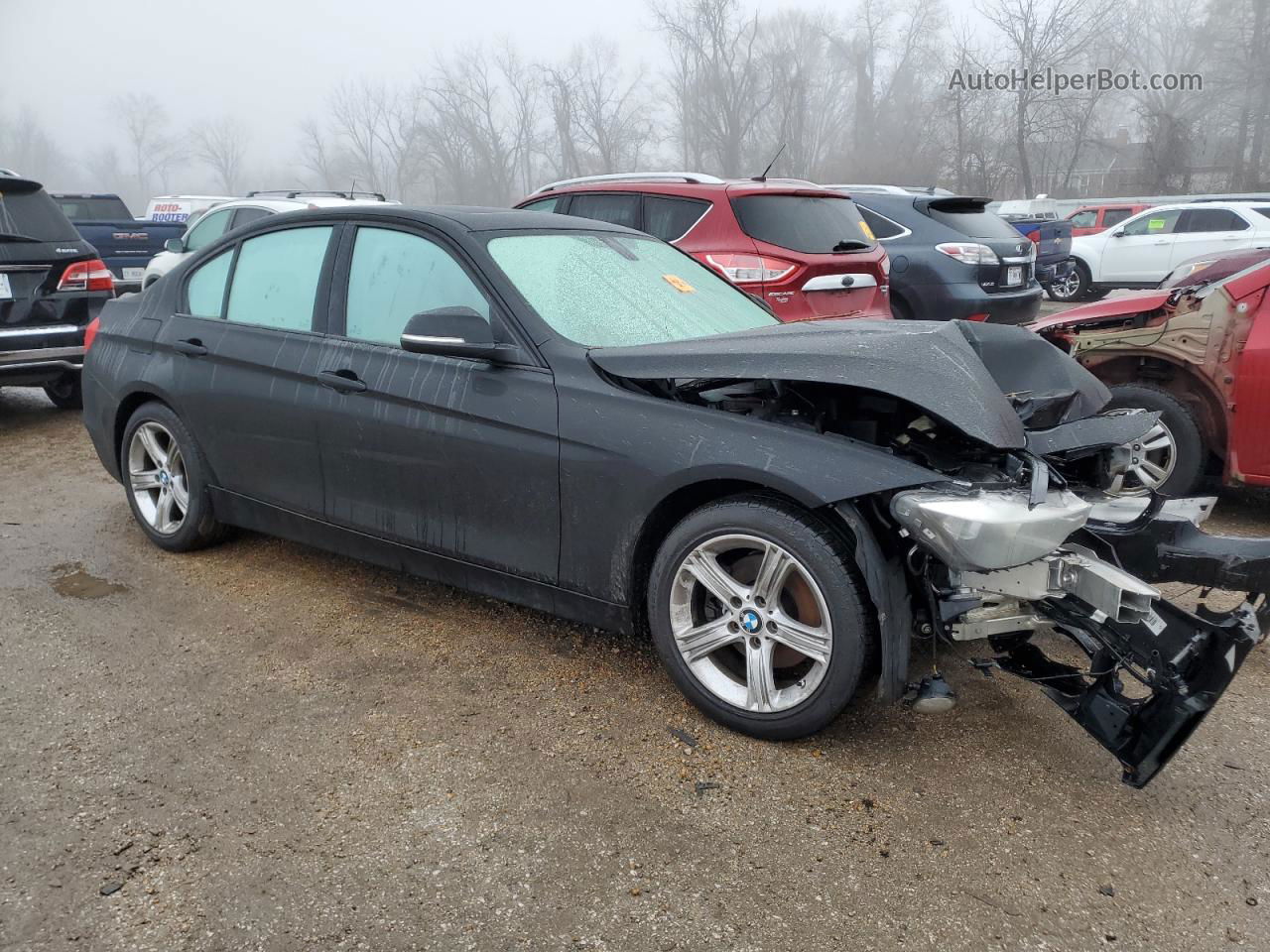 2015 Bmw 320 I Xdrive Black vin: WBA3C3C58FP664265