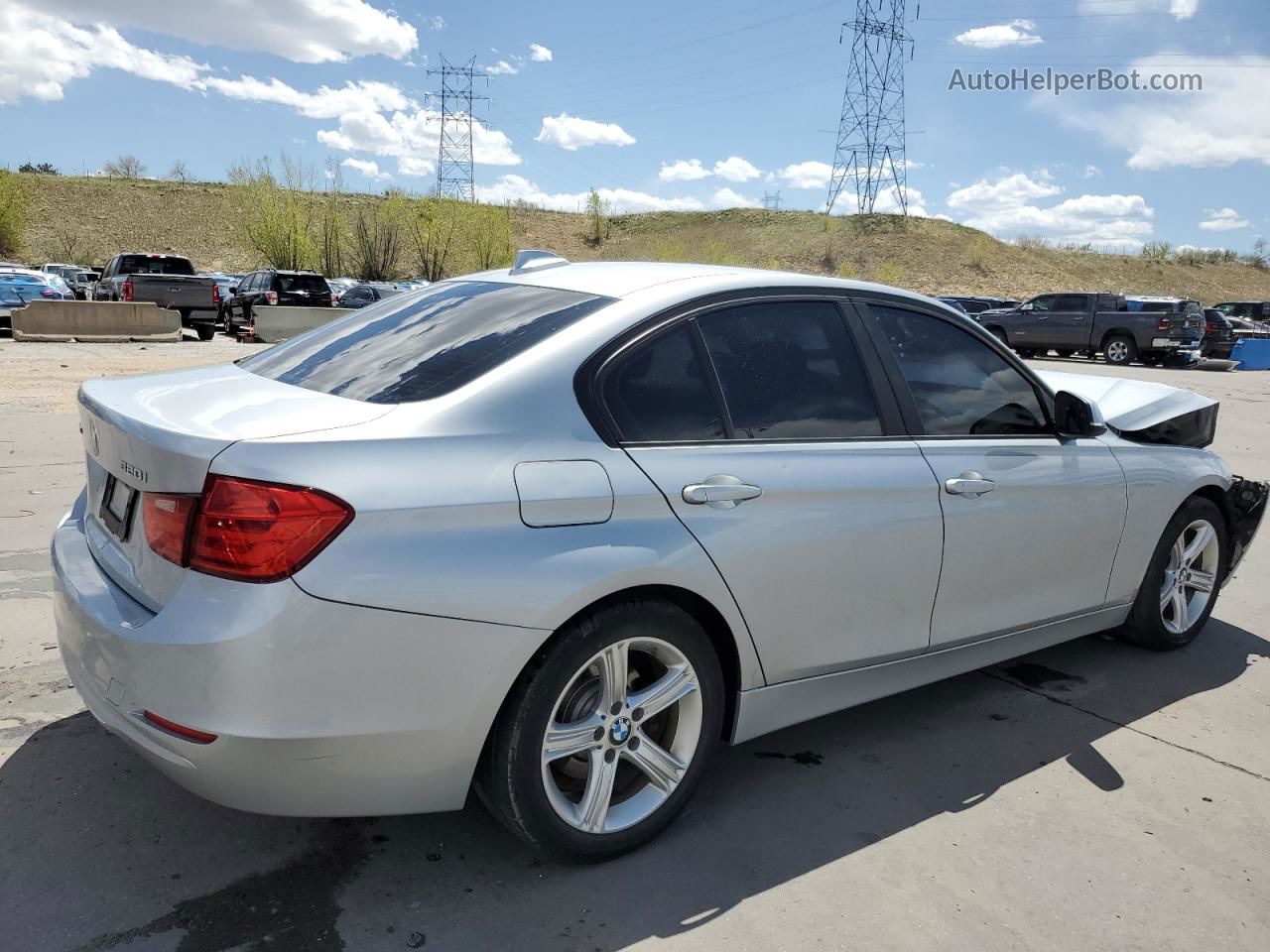 2014 Bmw 320 I Xdrive Silver vin: WBA3C3C59EF985946