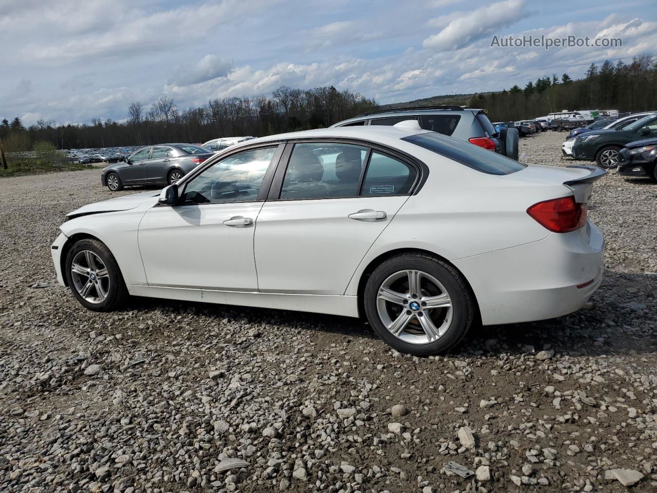 2015 Bmw 320 I Xdrive White vin: WBA3C3C59FK201905