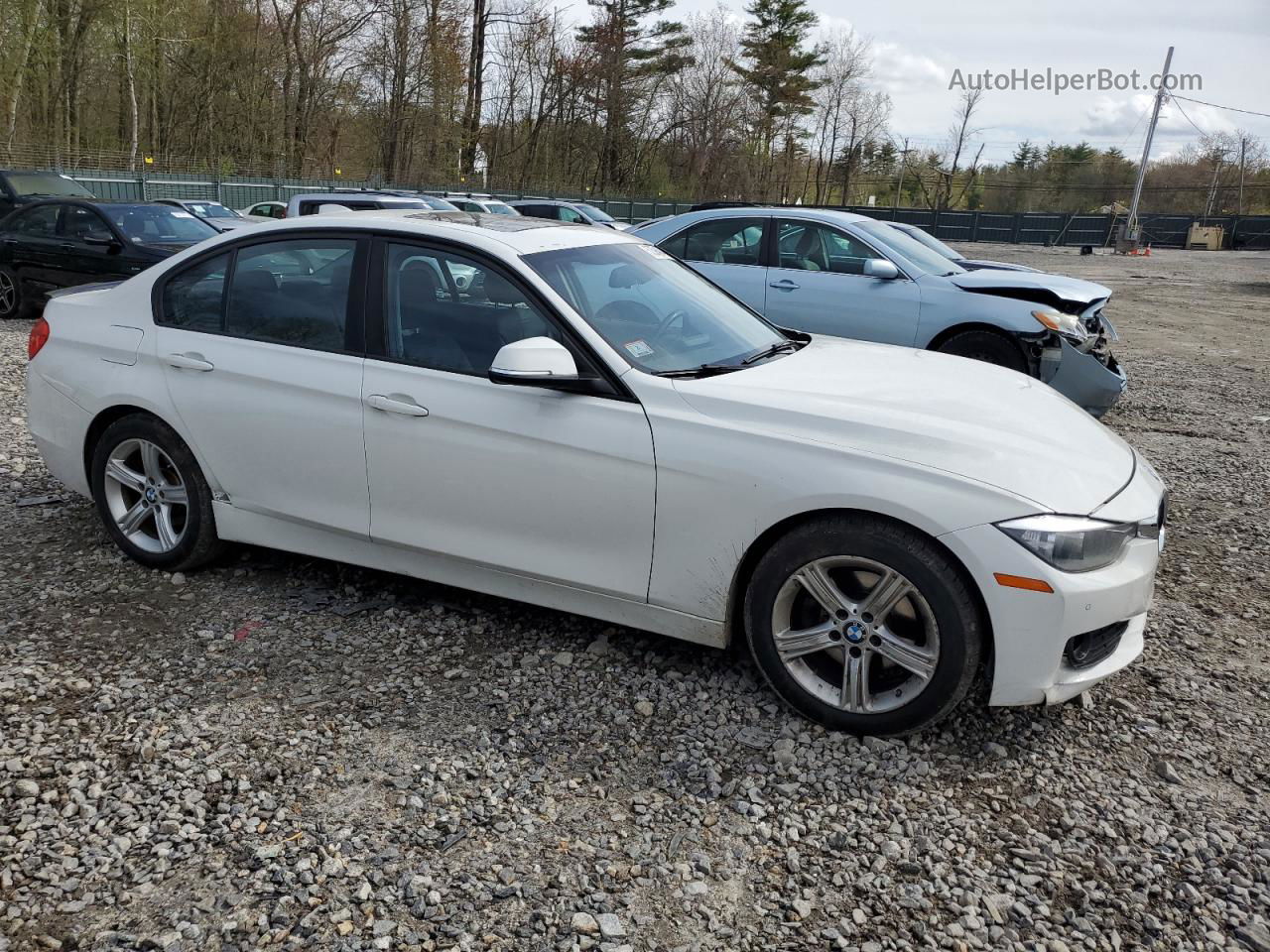 2015 Bmw 320 I Xdrive White vin: WBA3C3C59FK201905