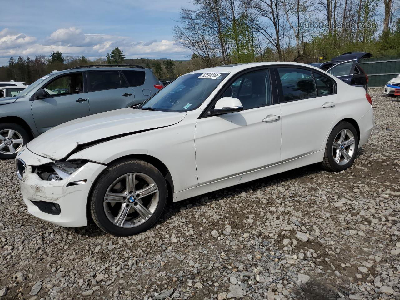 2015 Bmw 320 I Xdrive White vin: WBA3C3C59FK201905