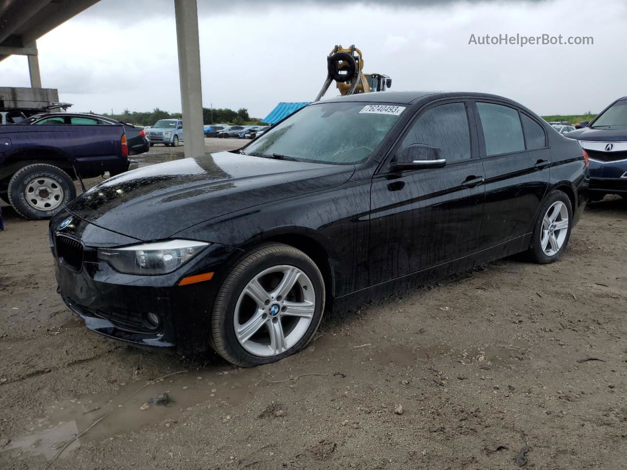 2015 Bmw 320 I Xdrive Black vin: WBA3C3C59FK202777