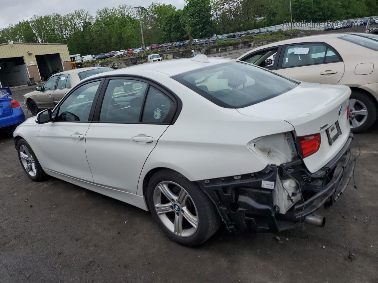 2015 Bmw 320 I Xdrive White vin: WBA3C3C59FK203377