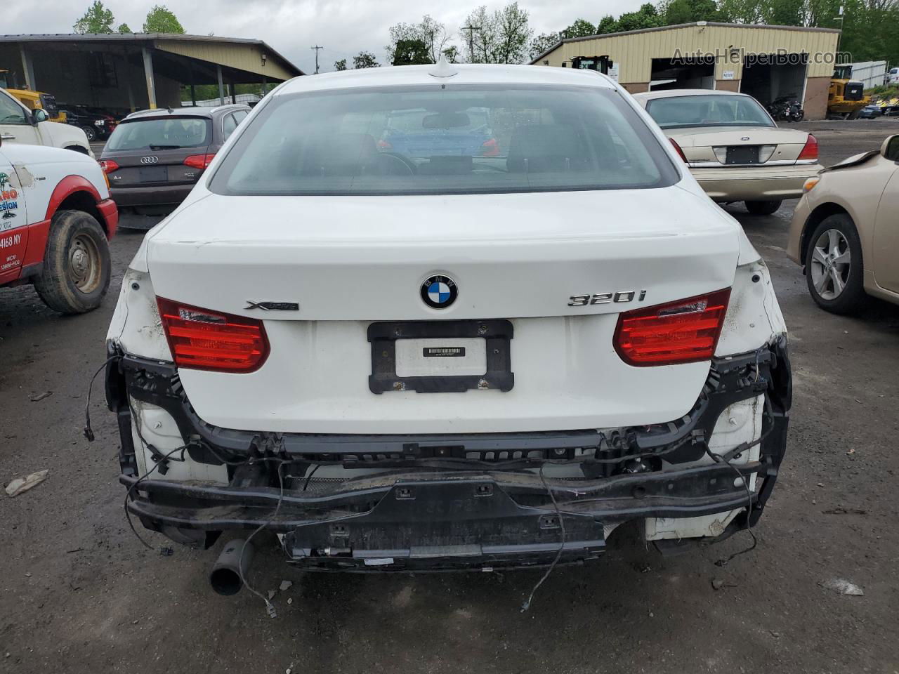 2015 Bmw 320 I Xdrive White vin: WBA3C3C59FK203377