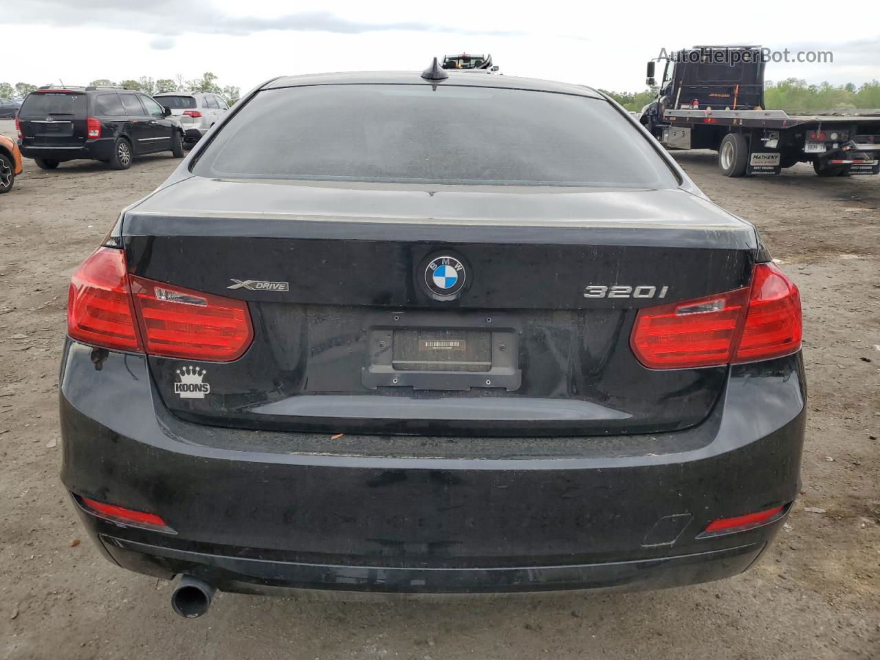 2015 Bmw 320 I Xdrive Black vin: WBA3C3C59FP663061