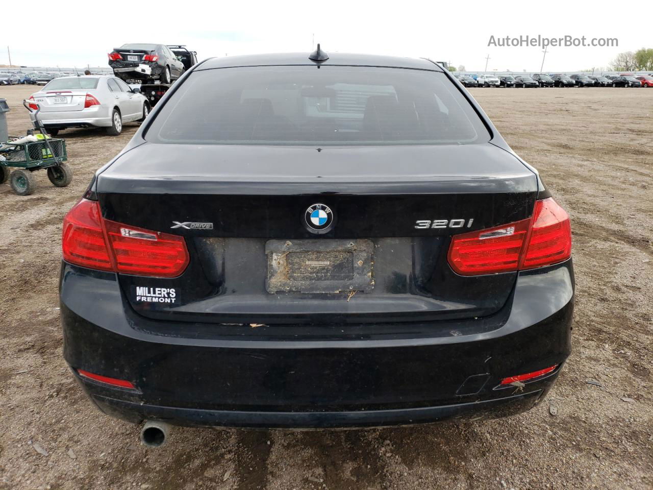 2015 Bmw 320 I Xdrive Black vin: WBA3C3C5XFP664574