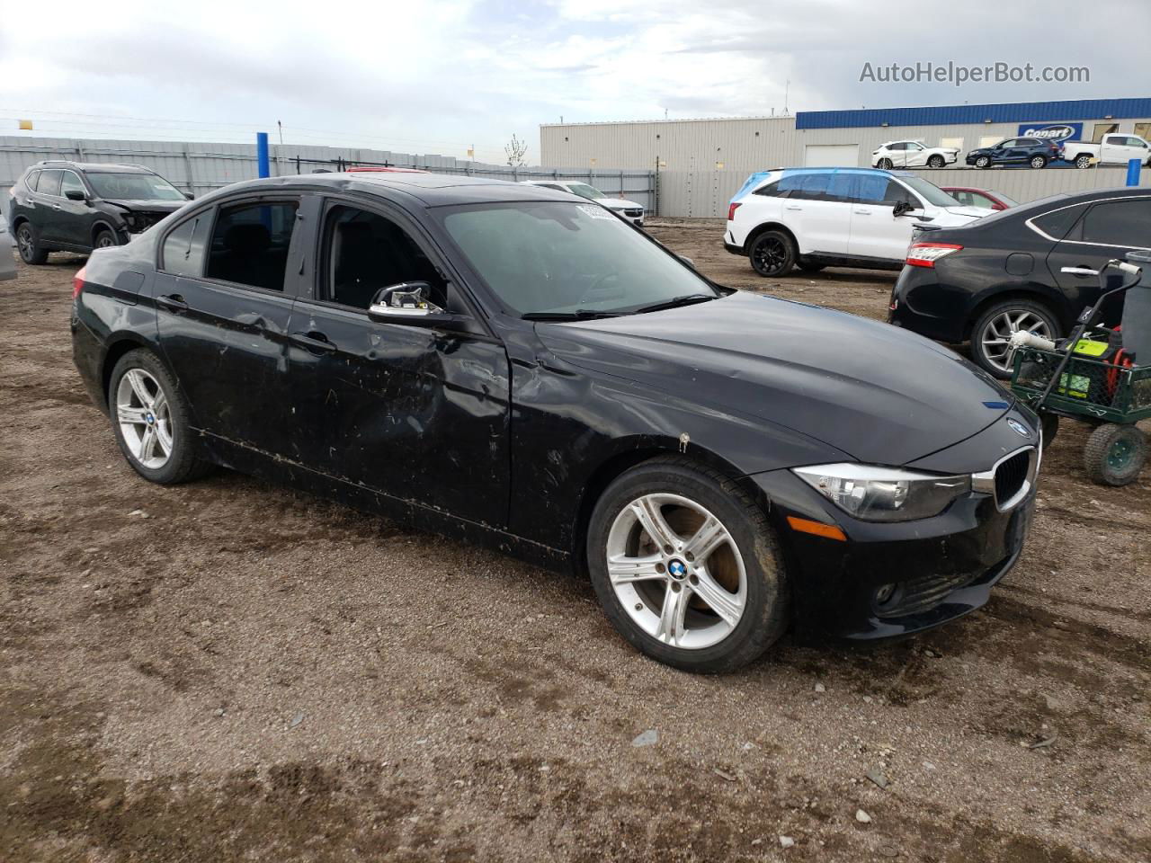 2015 Bmw 320 I Xdrive Black vin: WBA3C3C5XFP664574