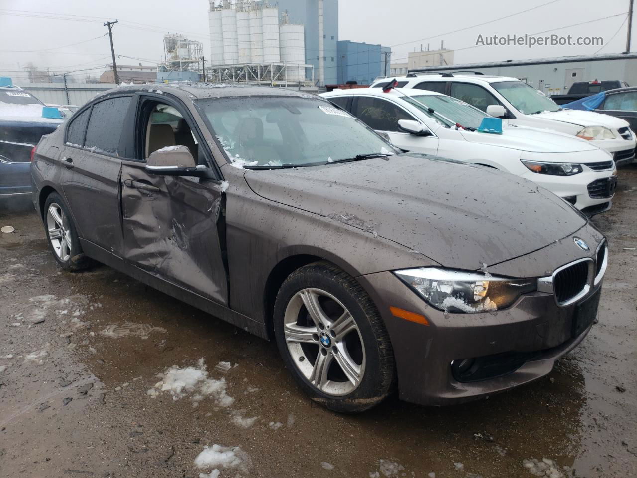 2014 Bmw 320 I Xdrive Brown vin: WBA3C3G50ENS67217