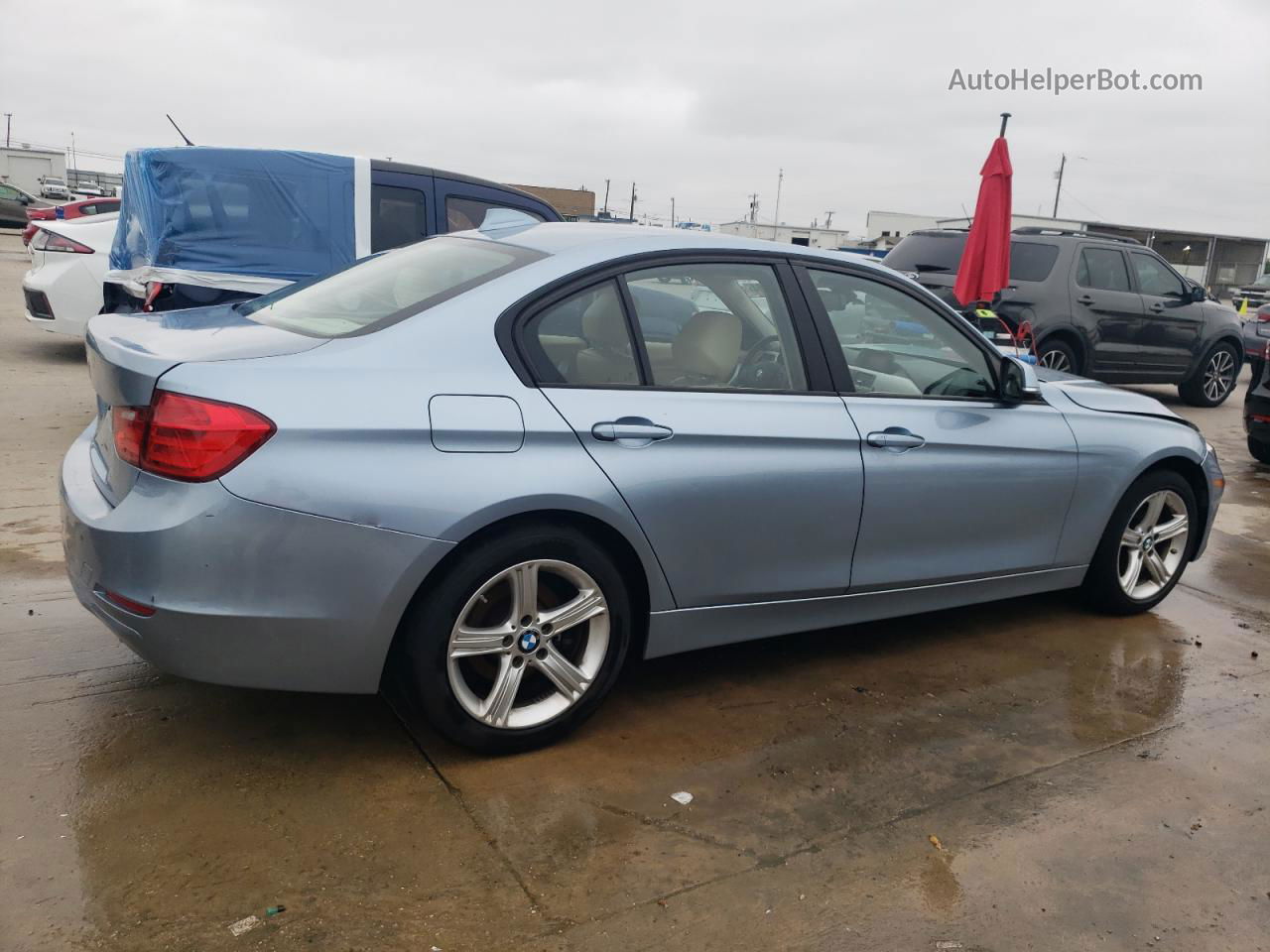 2014 Bmw 320 I Xdrive Blue vin: WBA3C3G50ENS68285