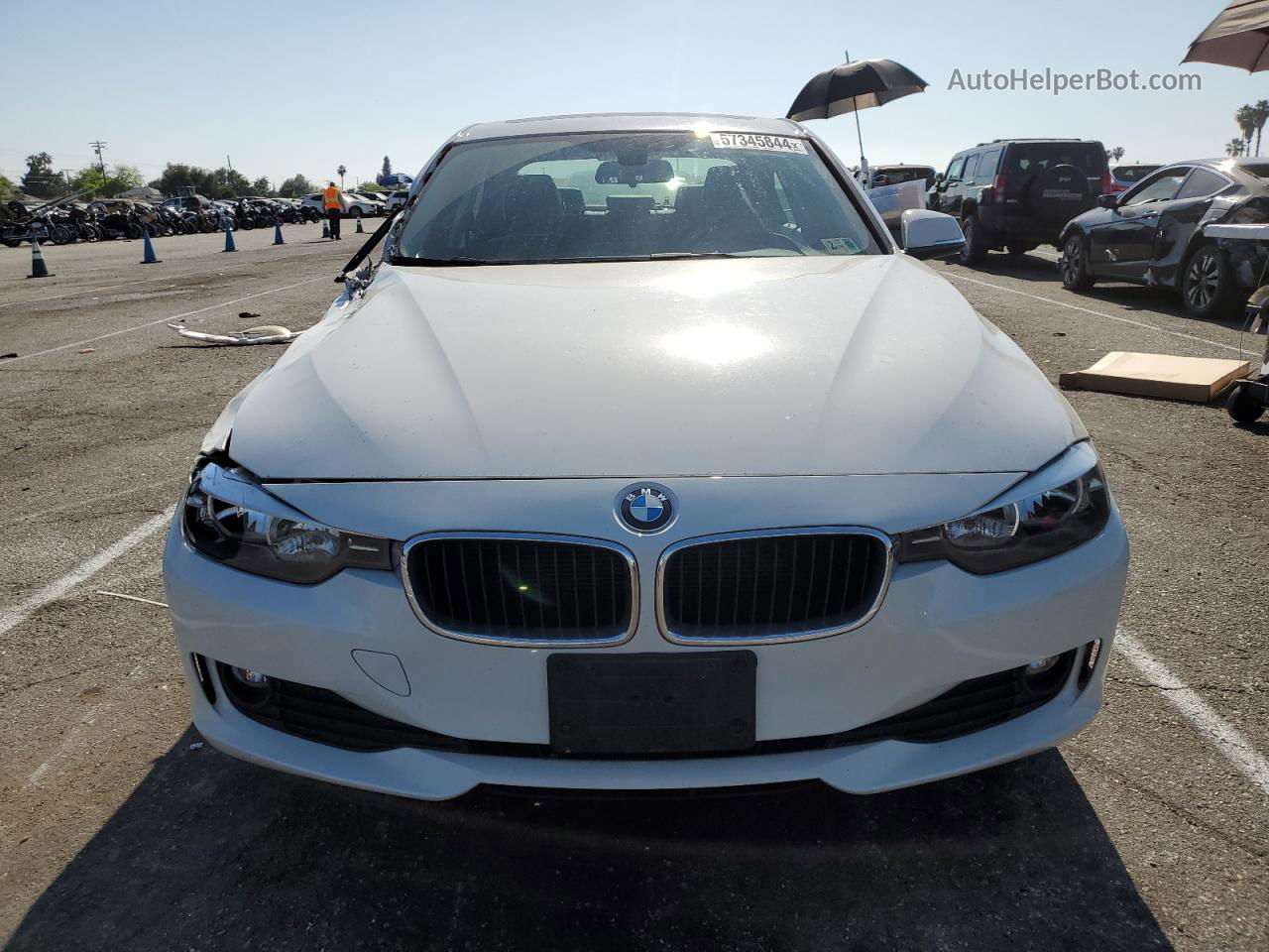 2014 Bmw 320 I Xdrive White vin: WBA3C3G50ENS69694