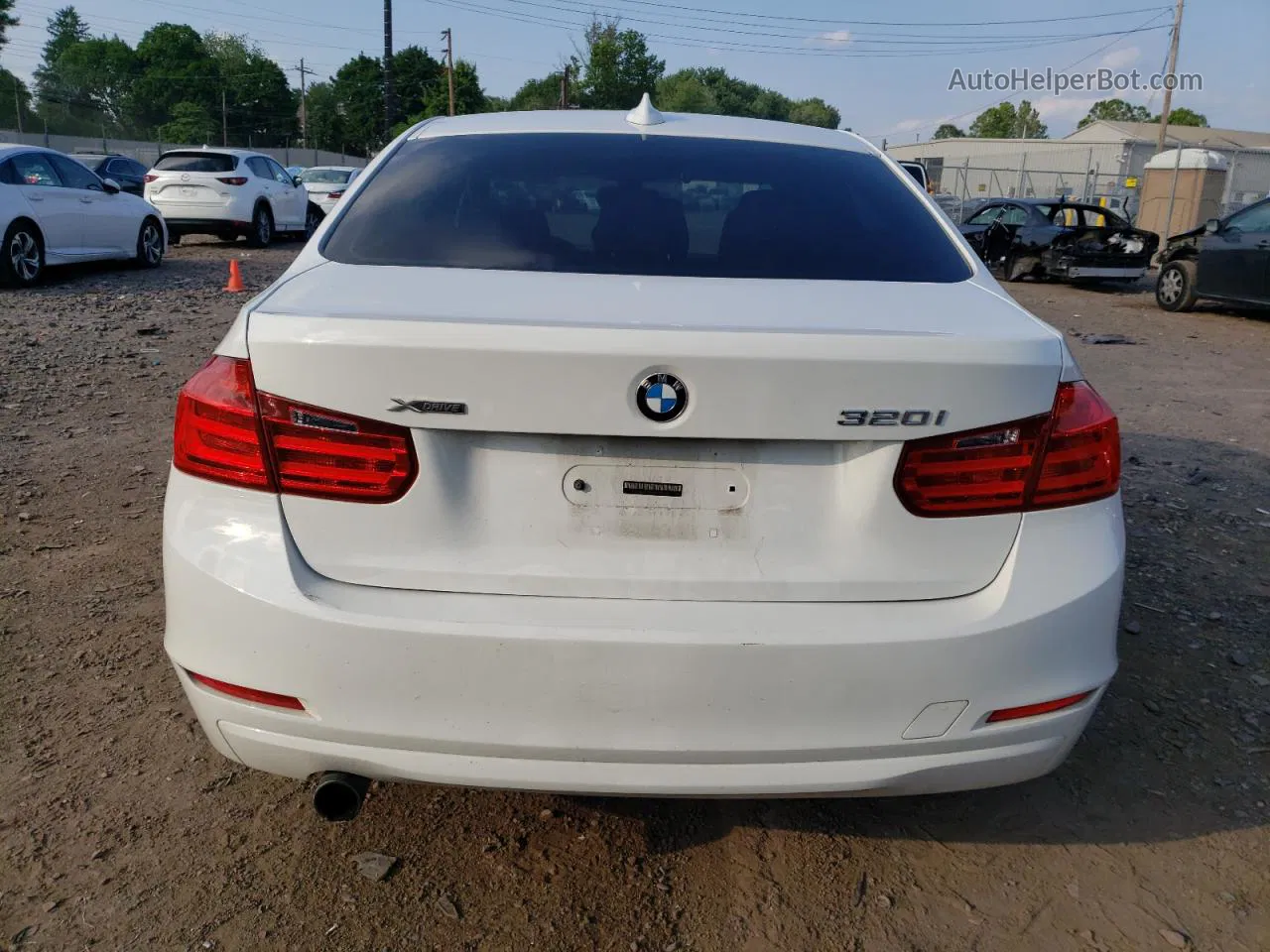 2014 Bmw 320 I Xdrive White vin: WBA3C3G51ENS67338