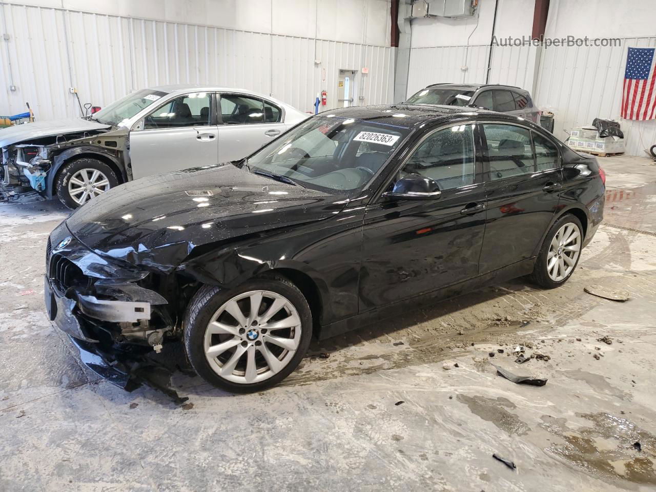 2015 Bmw 320 I Xdrive Black vin: WBA3C3G51FNT52438