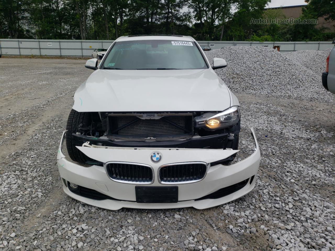 2015 Bmw 320 I Xdrive White vin: WBA3C3G51FNT53833