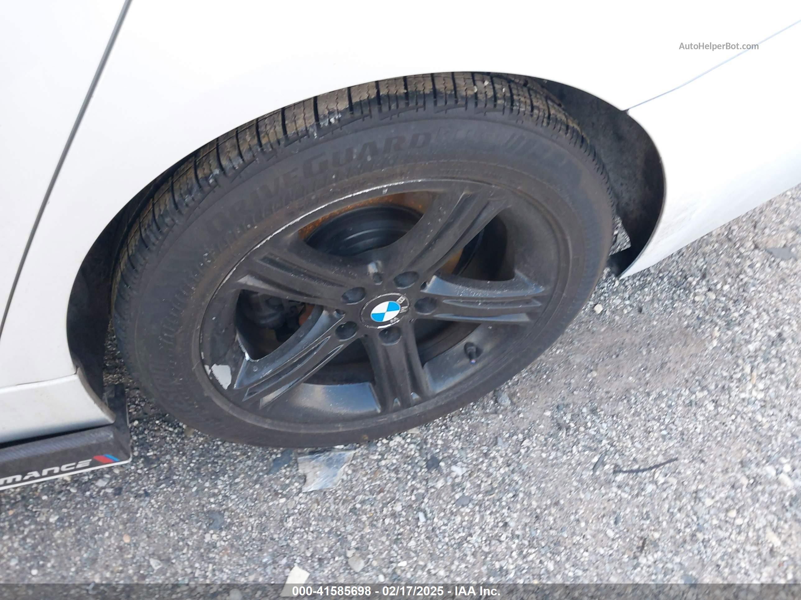 2014 Bmw 320i Xdrive White vin: WBA3C3G52ENS69356