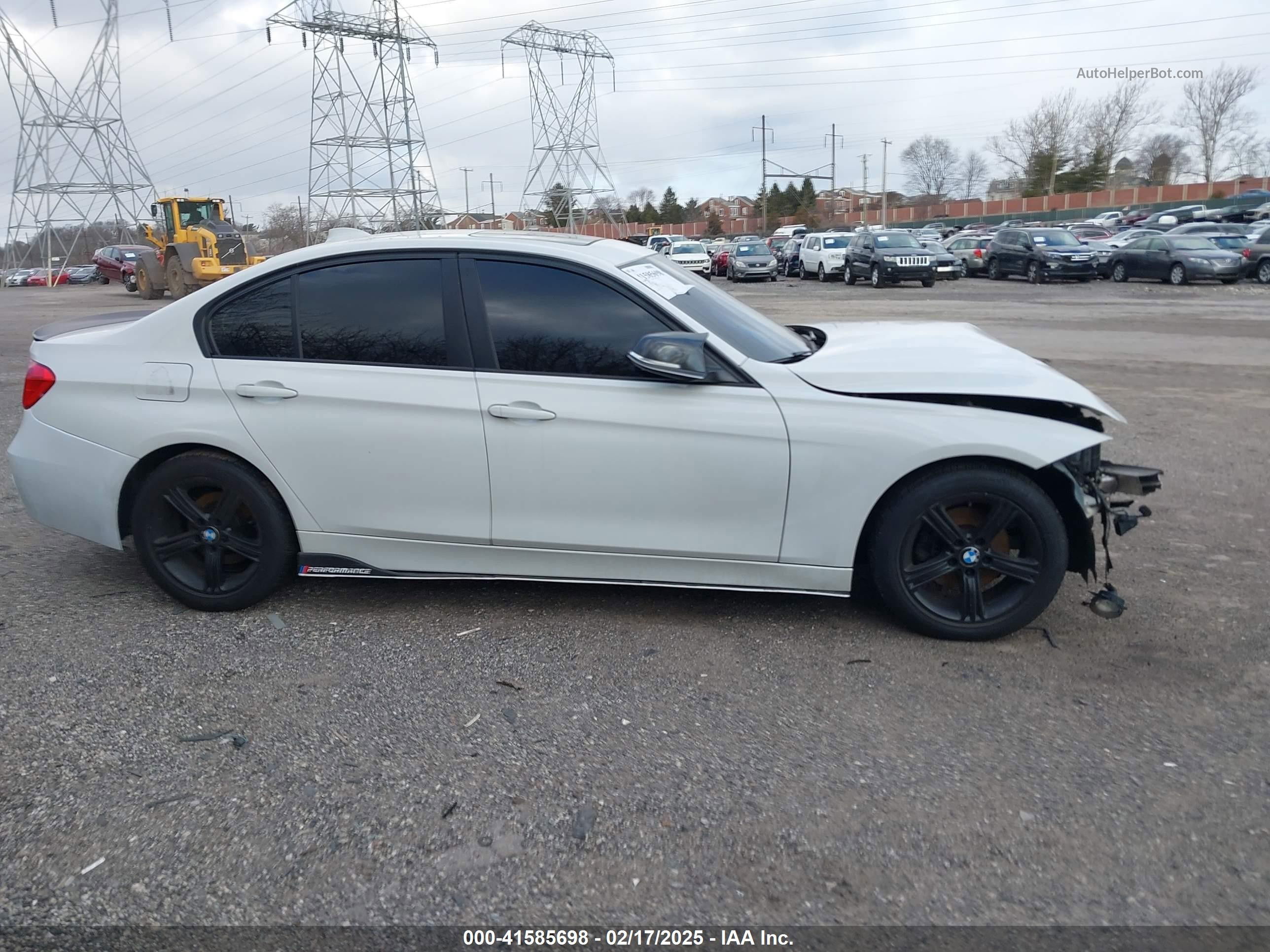 2014 Bmw 320i Xdrive White vin: WBA3C3G52ENS69356
