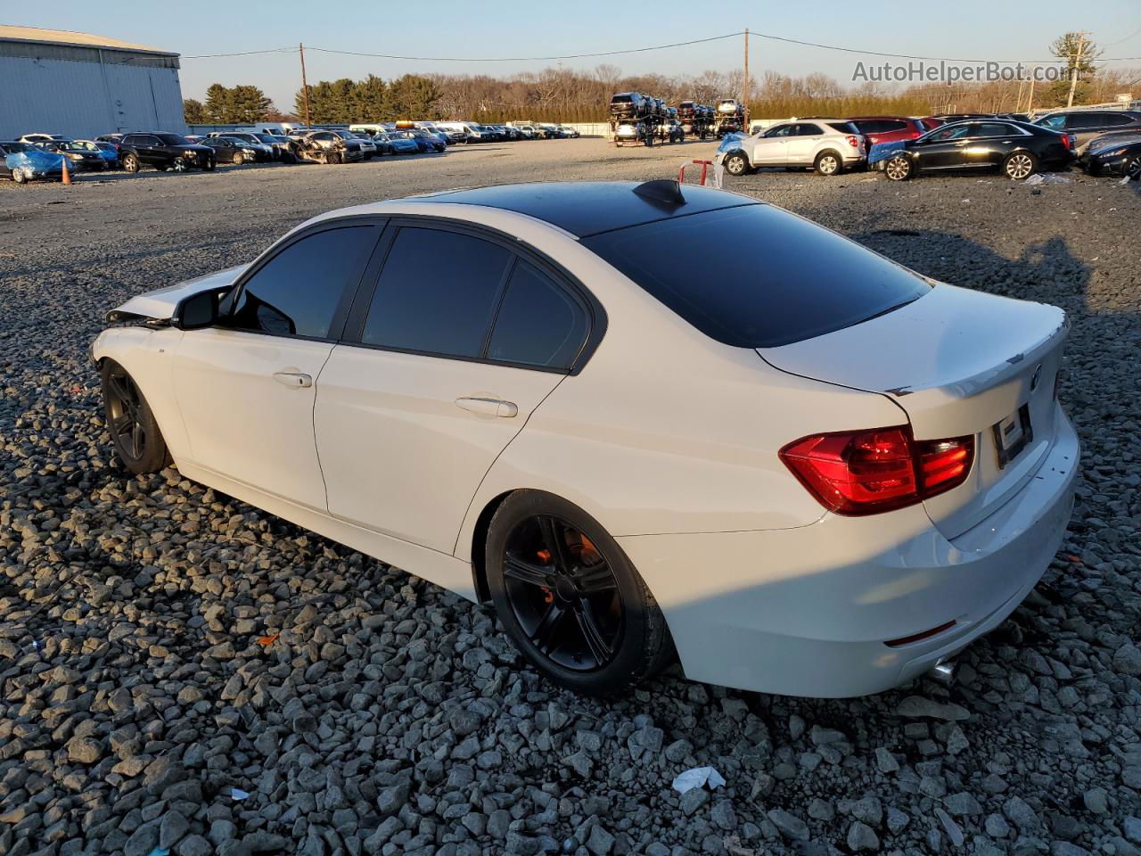 2014 Bmw 320 I Xdrive White vin: WBA3C3G53ENR25225