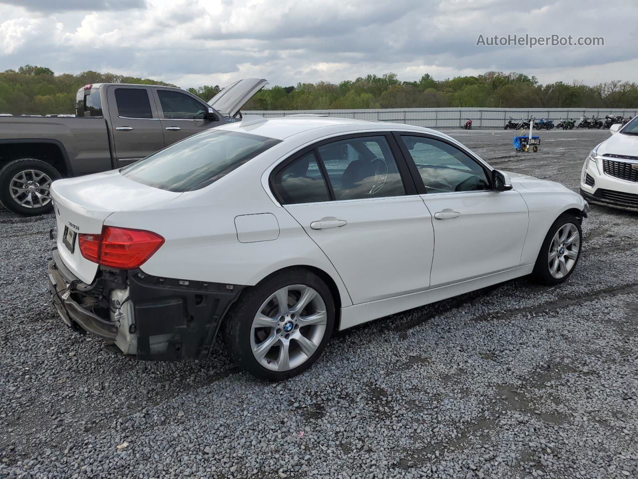 2015 Bmw 320 I Xdrive White vin: WBA3C3G53FNT52151