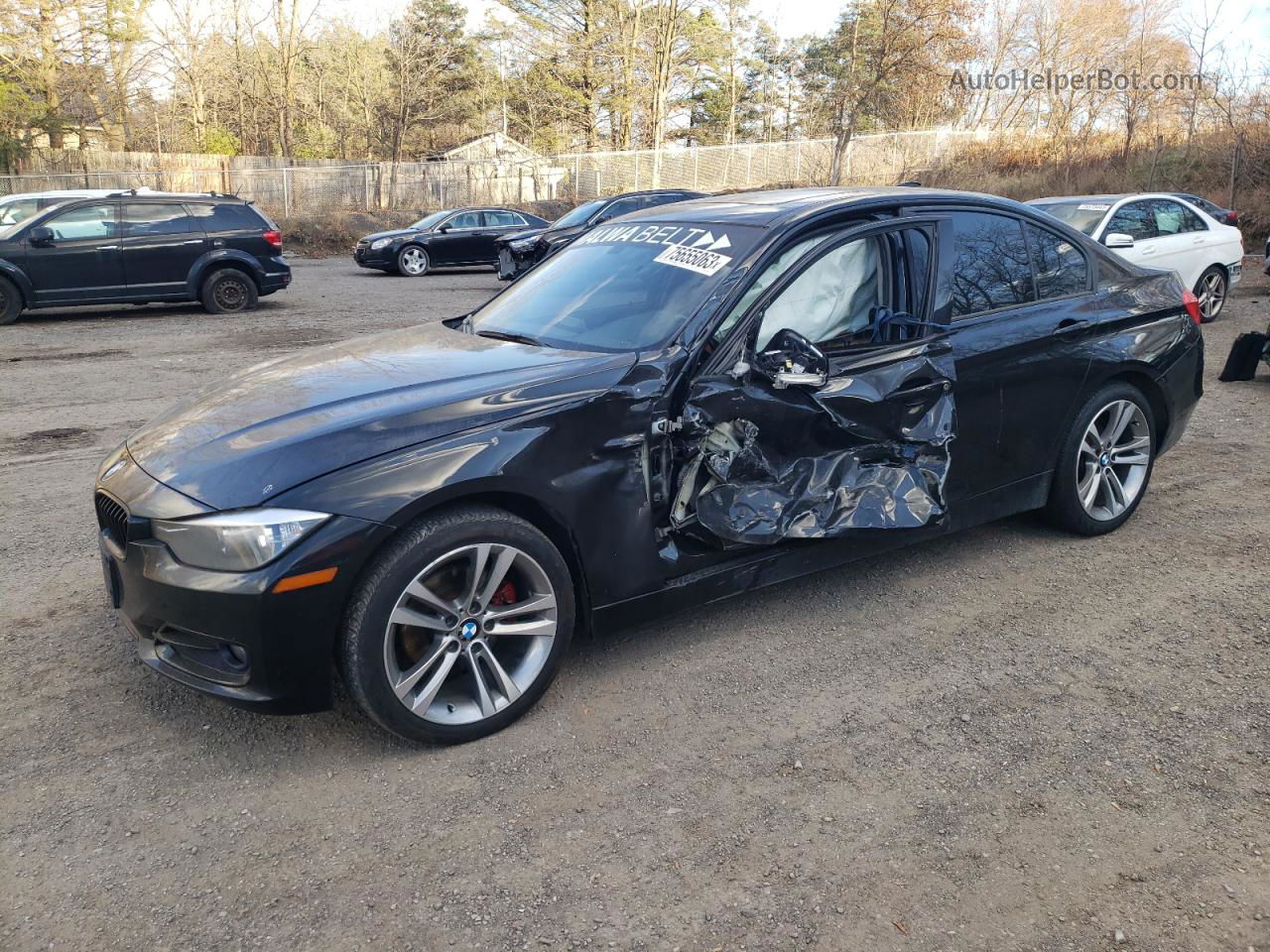 2015 Bmw 320 I Xdrive Black vin: WBA3C3G53FNT52862