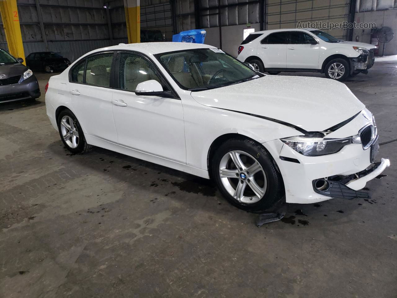 2015 Bmw 320 I Xdrive White vin: WBA3C3G54FNT52188