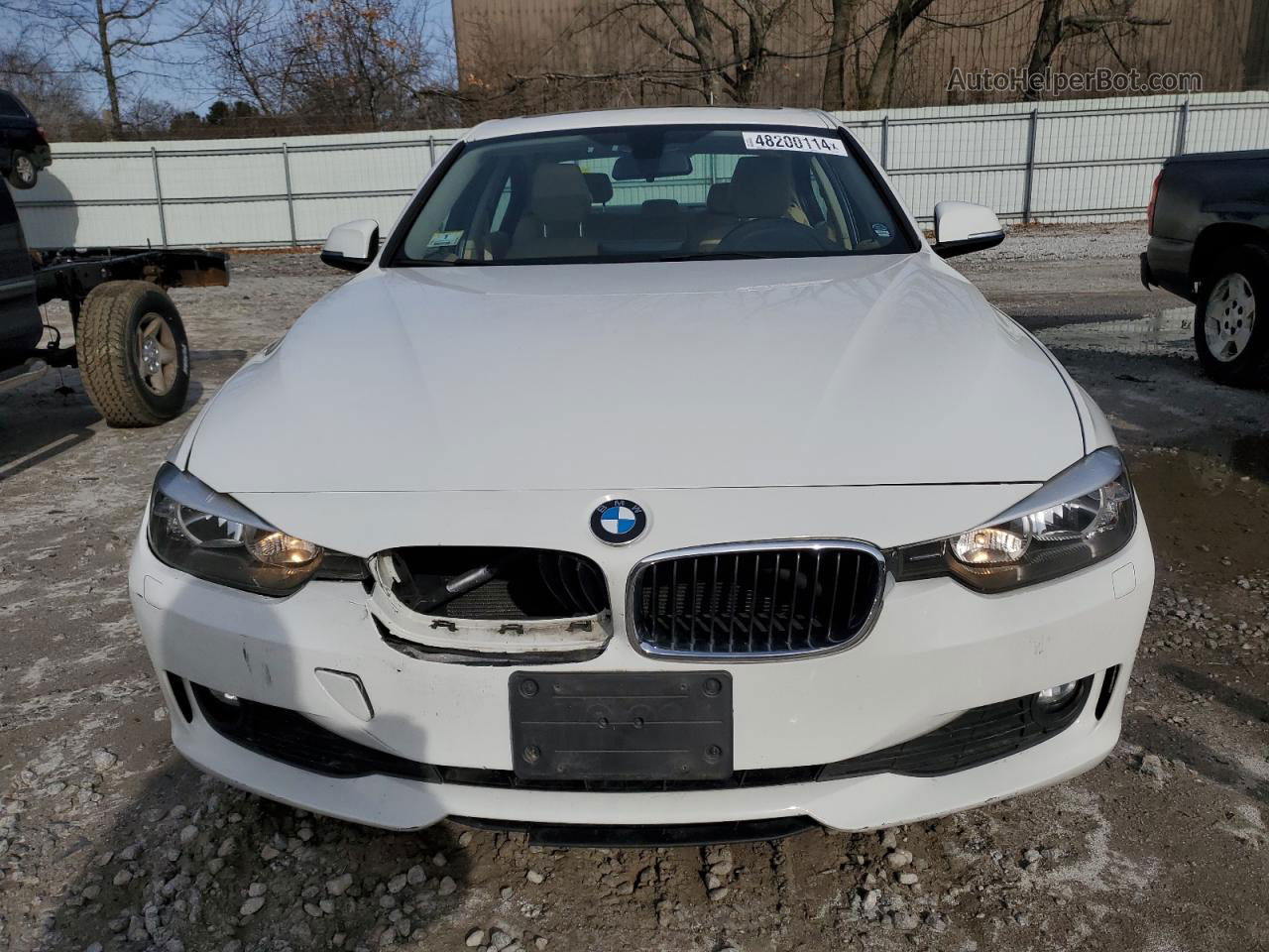 2014 Bmw 320 I Xdrive White vin: WBA3C3G55ENS72252