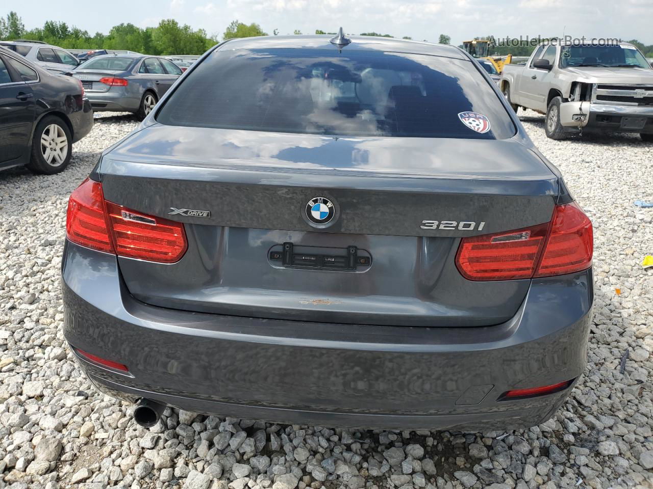 2014 Bmw 320 I Xdrive Gray vin: WBA3C3G55ENS72378