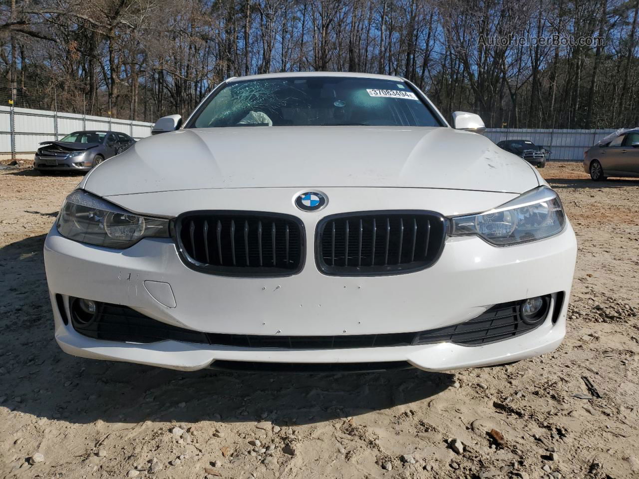 2015 Bmw 320 I Xdrive White vin: WBA3C3G55FNS73239