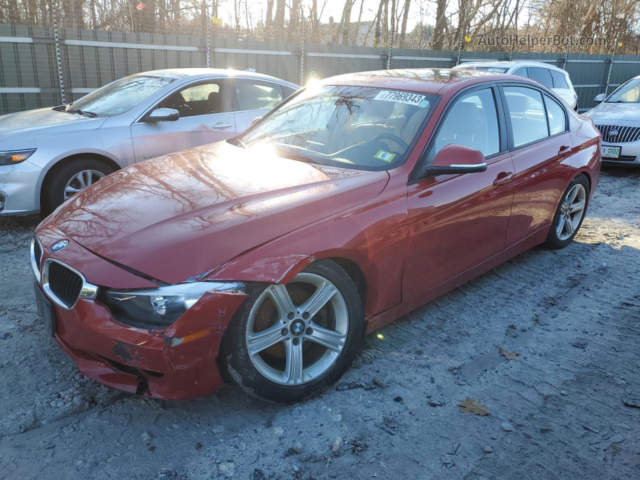 2015 Bmw 320 I Xdrive Red vin: WBA3C3G55FNS76240