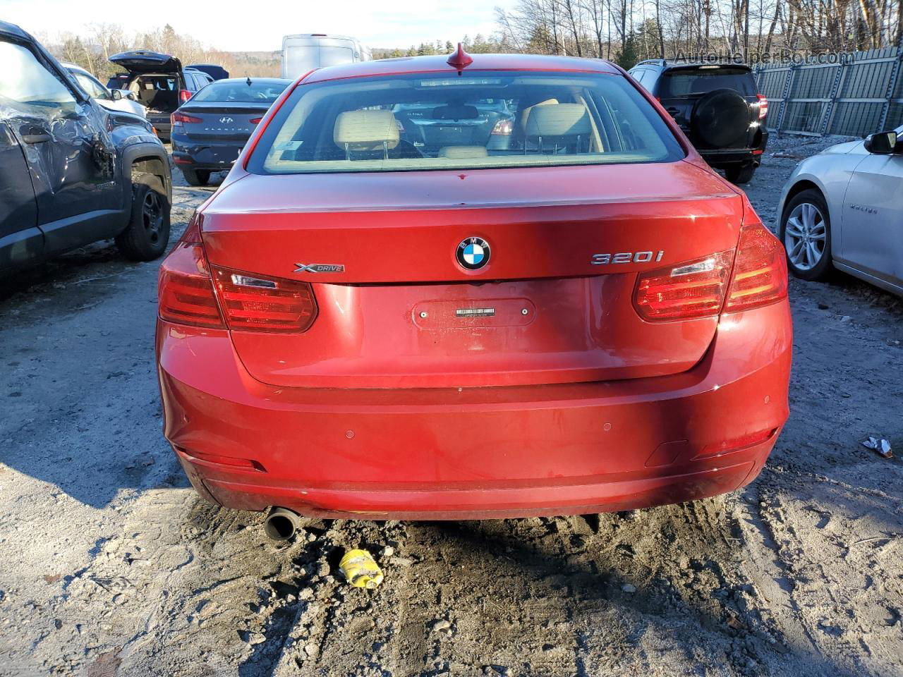 2015 Bmw 320 I Xdrive Red vin: WBA3C3G55FNS76240